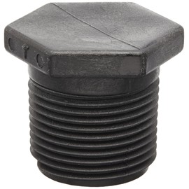Banjo PLUG100 Polypropylene Pipe Fitting, Plug, Schedule 80, 1" NPT Male