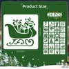 24PCS Christmas Stencils 3 x 3 Inch Reusable DIY Craft