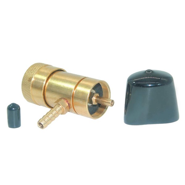 JoyTube Oxygen Regulator for Homebrewing, Oxygen Valve Solid Brass Adapter