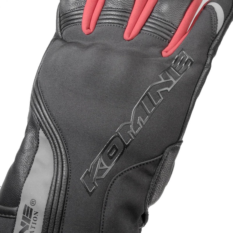 Komine GK-836 1281 Motorcycle Protective Touring Winter Gloves, Black, XL,