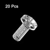 sourcing map Pack of 20 Phillips Screws Flat Head Bolts
