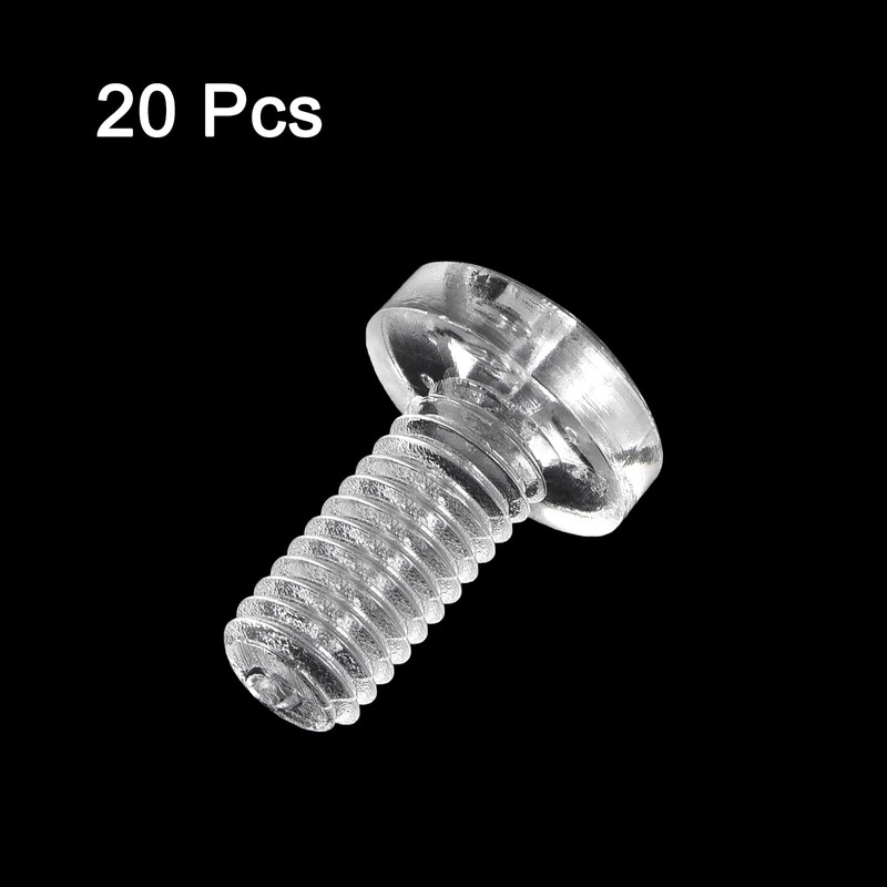 sourcing map Pack of 20 Phillips Screws Flat Head Bolts