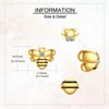 Lab Grown Diamond Bee Earrings Stud Sterling Silver 14K Gold