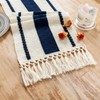 Fancy Homi Navy Blue Table Runner 72 Inches Long Boho