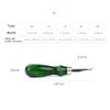0.6mm-1.4mm Professional Edge Beveler for DIY Leather Craft Keen Edge