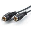 Value RCA Connection Cable Male to Male Simplex black Black