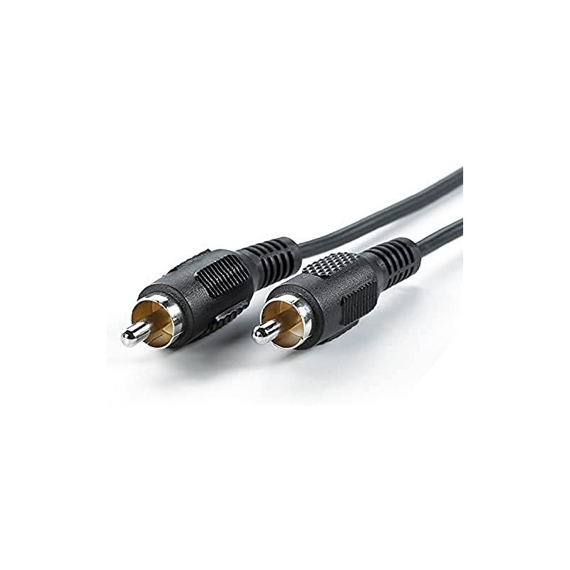 Value RCA Connection Cable Male to Male Simplex black Black