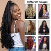 EFFGOCO Black French Curl Braiding Hair 30 Inches 8 Packs