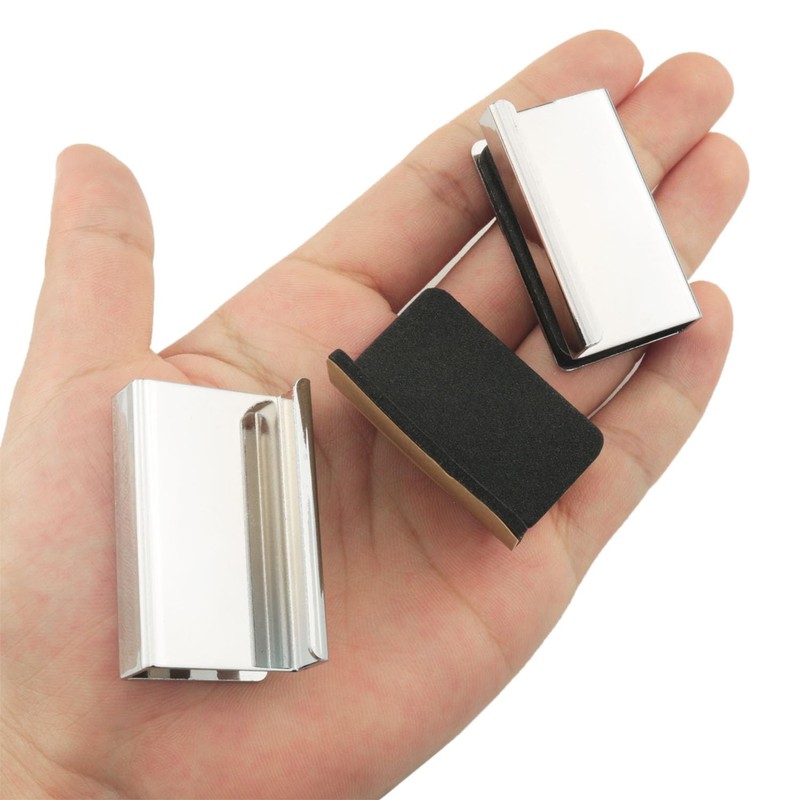 ITROLLE 2PCS 1.6'' Glass Finger Edge Pull Window Display Cabinet