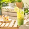 Puraville 20oz Glass Cups with Lids and Straws, 2 Pack
