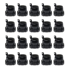 RLECS 20pcs 6N-4 Strain Relief Bushing Black Round Cable Wire Strain Relief Bush Grommet Strain Relief Bushing Electric Cable Protection Cord Buckle Nylon Cord Clamp Clips