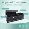 XCF Car Trunk Organizer, Collapsible Leather Car Trunk Storage Organizer