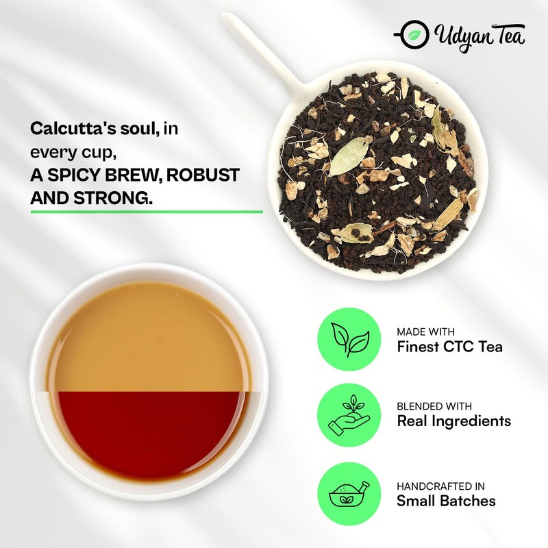 Udyan Tea Calcutta Street Chai (250g) | Ginger, Cardamom, Nutmeg