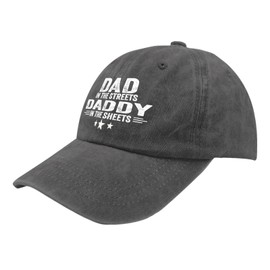 Paunook Dad in The Streets Daddy in The Sheets Hat Womens Cap Pigment Black Womens Trucker Hat Gifts for Boyfriends Sun Cap