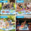 2 Pcs-Ice Buffet Serving Tray Drink Cooler with Drain Plug,Inflatable
