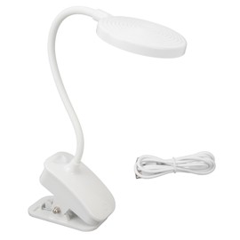 LED Clip Lamp Desk Table Foldable USB Eye Protection Study Bedroom Book Light 5V with Touch Switch Stepless Dimming
