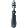 QWORK Portable Hand Drill With 3 Jaw Chuck For Precision