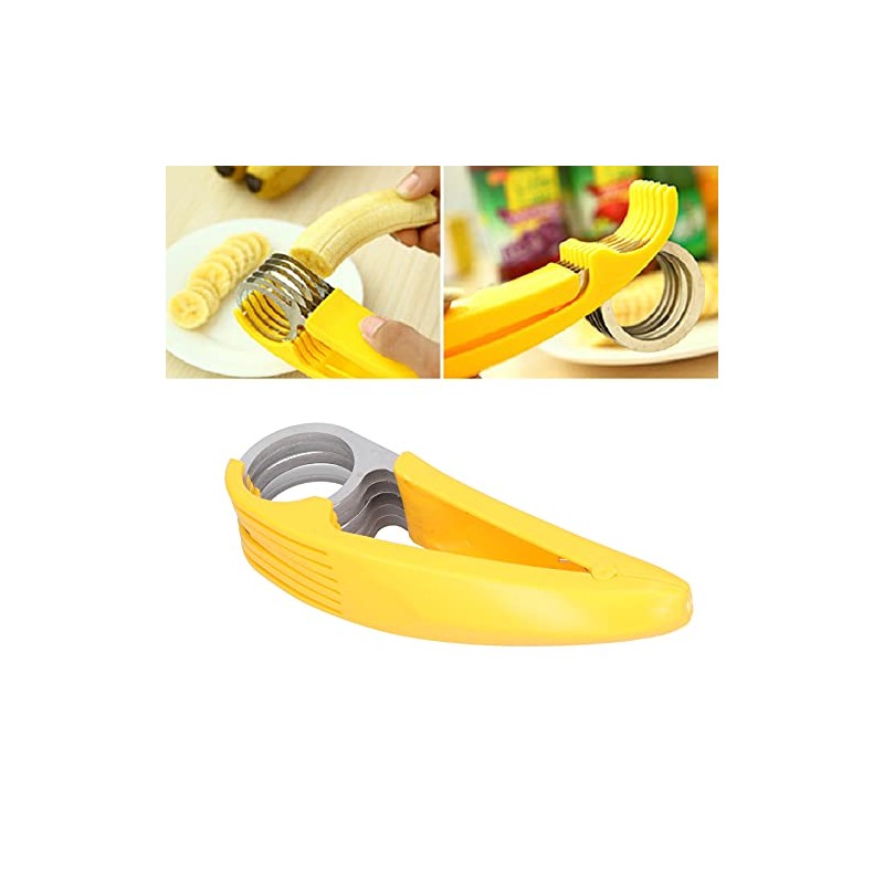 Cortador de Plátano Herramienta de Corte de Acero Inoxidable Gadget