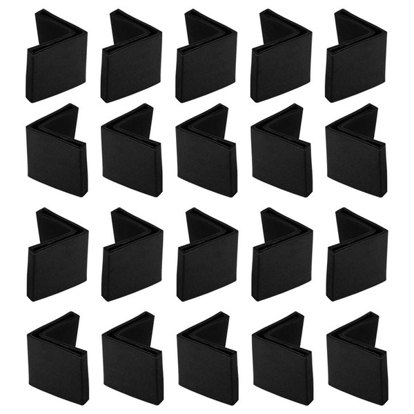 sourcing map 25mm x 25mm Angle Iron Foot Pads L