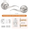 Probrico (4 Pack Wave Style Keyed Alike Entry Levers, Keyed