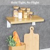 Alise Alise Floating Shelf Brackets,White Bracket for Shelves Heavy Duty