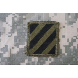 Military Patch US Army 3rd Infantry Division BDU OD Green Subdued