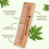 Aayuleubeda Badi Care Neem Wooden Comb Handmade Anti Dandruff Neem
