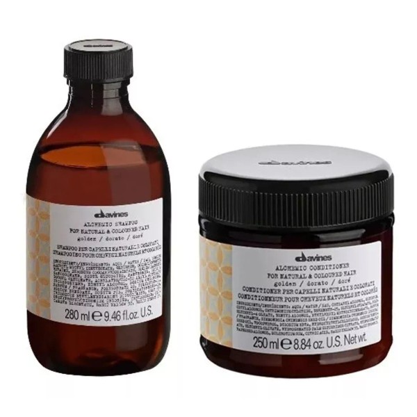 Davines Duo Alchemic Golden Davines Shampoo Y Acondicionador