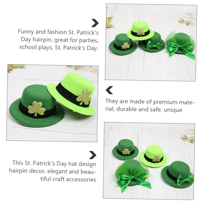 Ipetboom 2pcs Hat St Patrick Day Hat St Patricks Day
