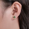limerencia Pure Titanium CZ Stud Earrings Hypoallergenic F136 Implant Grade