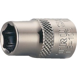 TRUSCO T3-12S Socket, Hex Type, 0.37 inch (9.5 mm), Opposite Side 0.5 inch (12 mm)