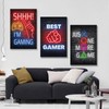hoxaooi A Set Of 3 Buntes Neon-Spielplakatbild Gaming Poster Für