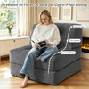 HABUTWAY Folding Sofa Bed,3-in-1 Convertible Sleeper Chair Bed w/Pillow