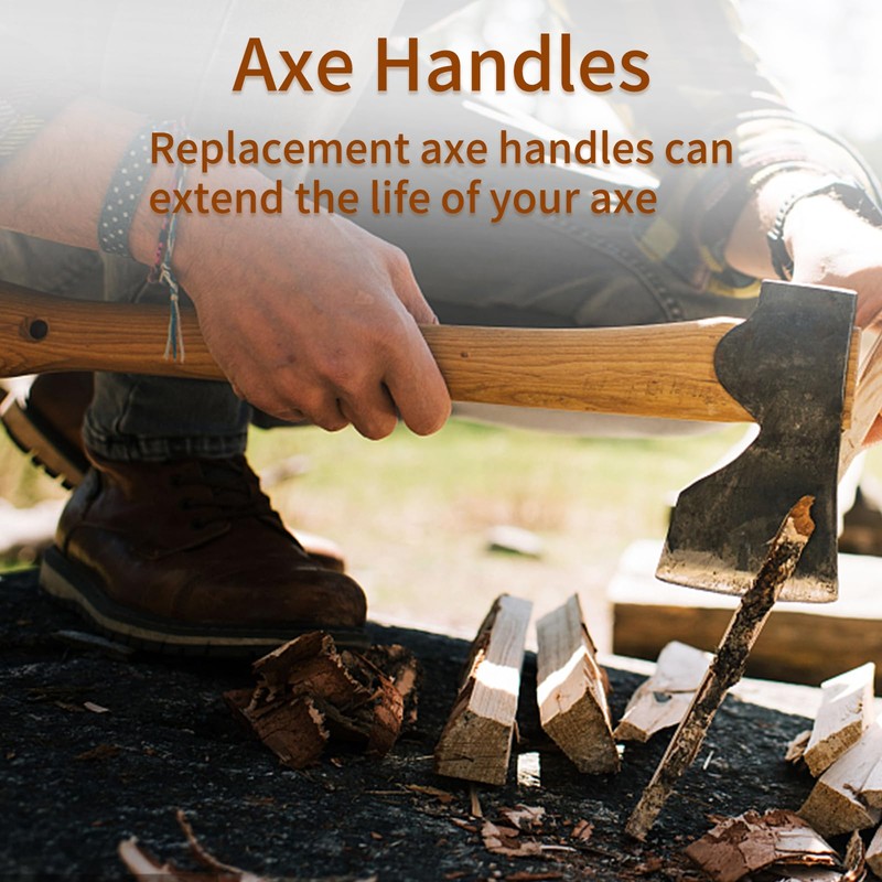 XQSL Axe Handle Replacement, 10.63 in Wood Replacement Hatchet Handle