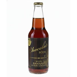 Rocket Fizz Chocolate Banana Soda Flavor | Cane Sugar | Craft Soda Pop Drinks | 12 oz in Glass Bottle (Single Bottle)
