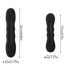 10PCS Hair Bun Maker for Women, Magic Snap Roll Sponge Curler Clips, Easy Donut Maker for Easy Bun Twister, Ballet Buns, French Twist, Updo's, Waves & more - Strong, Flexible, Reusable