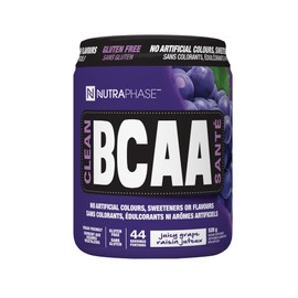 Nutraphase Clean BCAA, Vegan-Friendly, Gluten Free, 44 Servings, Grape