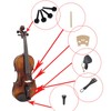 15Pcs Violin Accessory Tailpiece Chin Rest Tuning Peg Fine Tuner