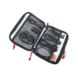 Troika Business Tech BBG64/GY Pouch 2 Cable Bag for Electronic Accessories Polyester Grey Dimensions: 23.5 cm x 17 cm x 3.5 cm, gray, Modern