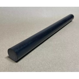 Unbranded Acetal Black Copolymer Rod, Various Diameters, 12" Long - Delrin - LOWEST PRICE! - 2"
