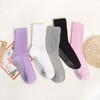 Crossover Anti-Slip Yoga Pilates Grip Socks One Size / Black 20ea