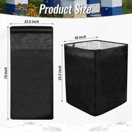 Bee Hive Wrap, 8 or 10 Frame Winter Hives Beekeeping Supplies, Winter Protection Cover 600D Oxford Insulated Cover, Waterproof, Windproof, Lightweight, Reusable (75" x 23.5")