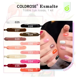 Gama De 12 Colores Gel Esmaltes Semipermanentes Coldrose