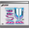 IG Yamaha Banshee full graphics kit special edition pink blue