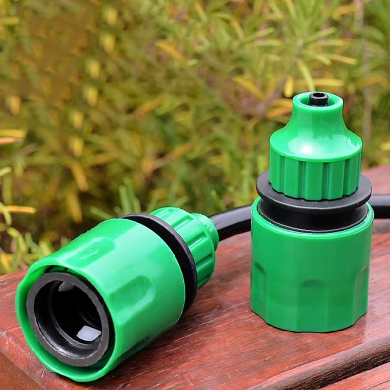 6Pcs Garden Irrigation Hose Fitting, Quick Connector Hose Pipe Adapter,
