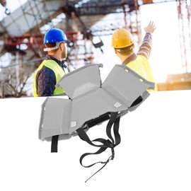 Foldable Helmet Head Safety Hat Foldable Design Ride Aerial Work Scooter Training Emergency Response Outdoor Sports for Outdoor Work Sports Travel (Grey)