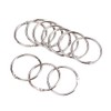 eBoot Metallringe für Buchbinder, lose Blätter, Silber, 3,8 cm, 10