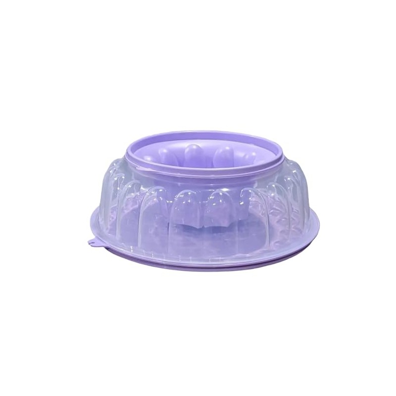 Tupperware Jel Ring Mold 6 cups in Lilac purple