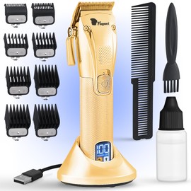Fagaci Hair Clippers for Men Professional with Precise Cutting, Turbo Power Professional Barber Clippers Cordless, Powerful Motor Fade Mens Hair Clipper Set, Precision Blades Haircut Machine Kit