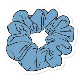 MightySkins Peel and Stick Art Removable Nature Lover Cute VSCO Girl Dorm Room Decor 48" Blue Scrunchie Sticker Vinyl Wall Decals